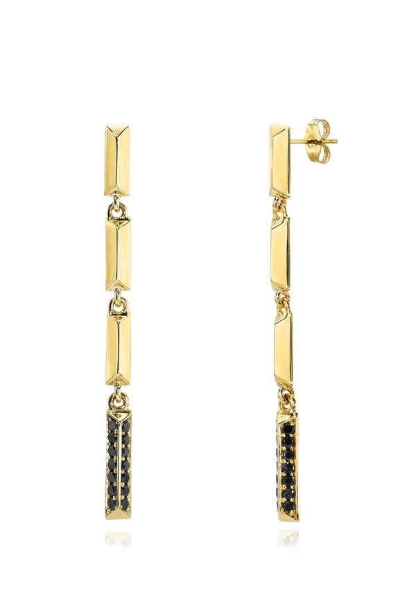 Dru Black Diamond Candelabra Earrings