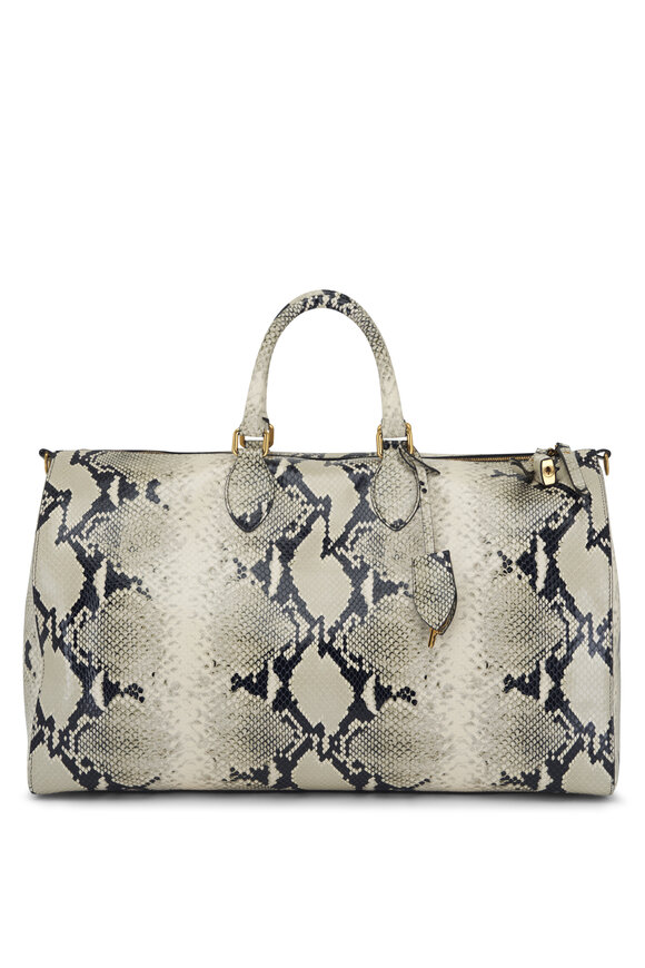 Khaite - Pierre Weekender Embossed Leather Bag 