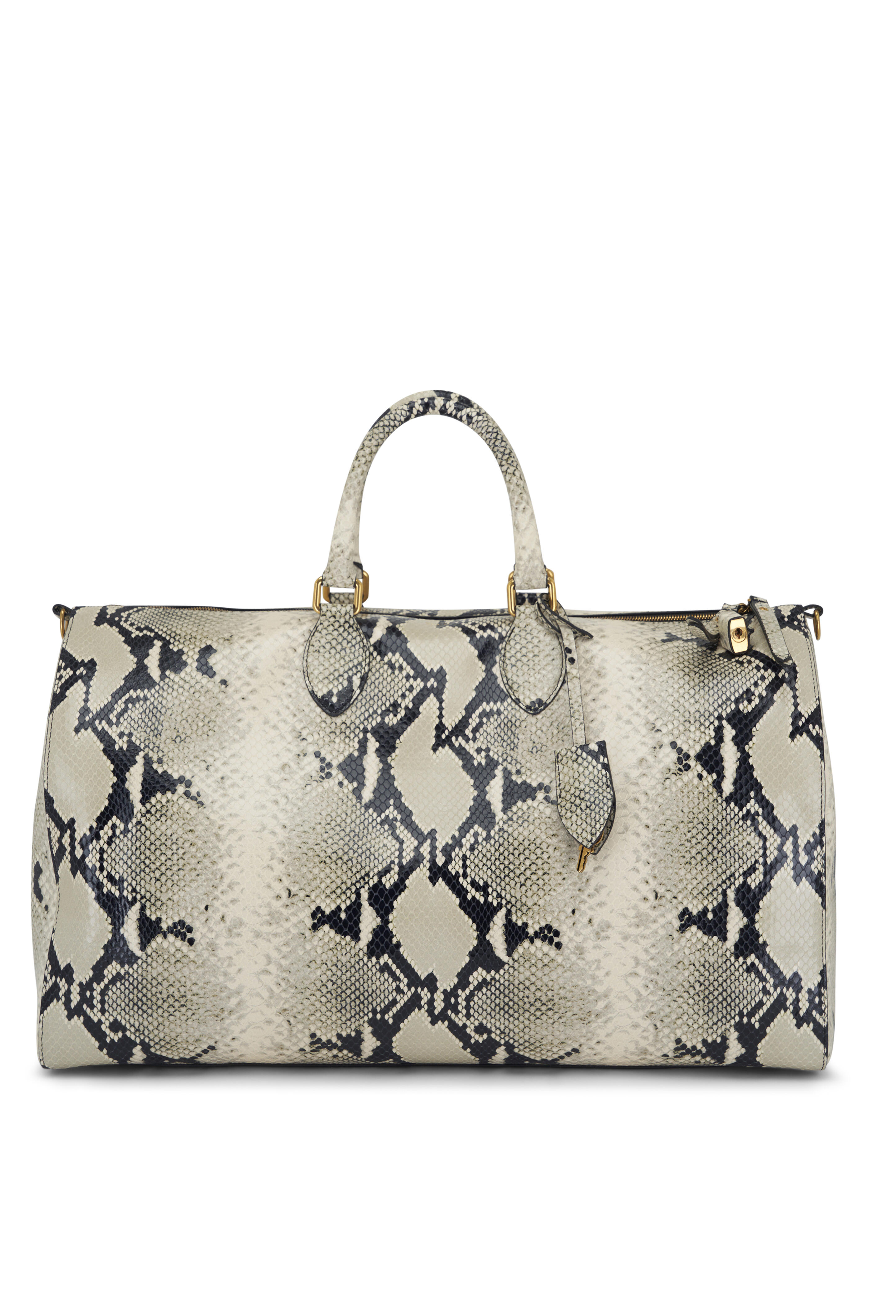 Khaite - Pierre Weekender Embossed Leather Bag | Mitchell Stores