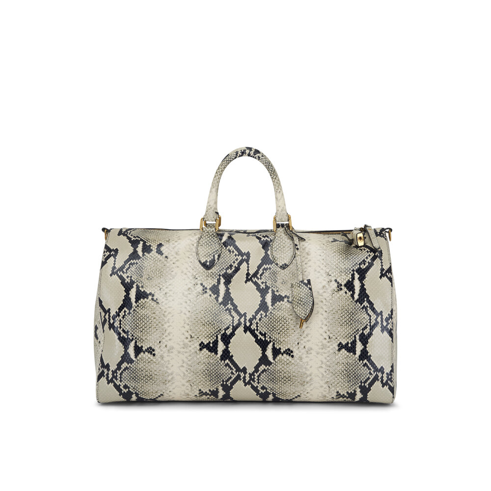 Khaite バッグ Khaite - Pierre Weekender Embossed Leather Bag | Mitchell Stores