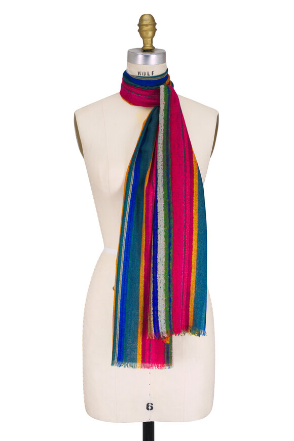 Akris Wind Turbine Print Scarf