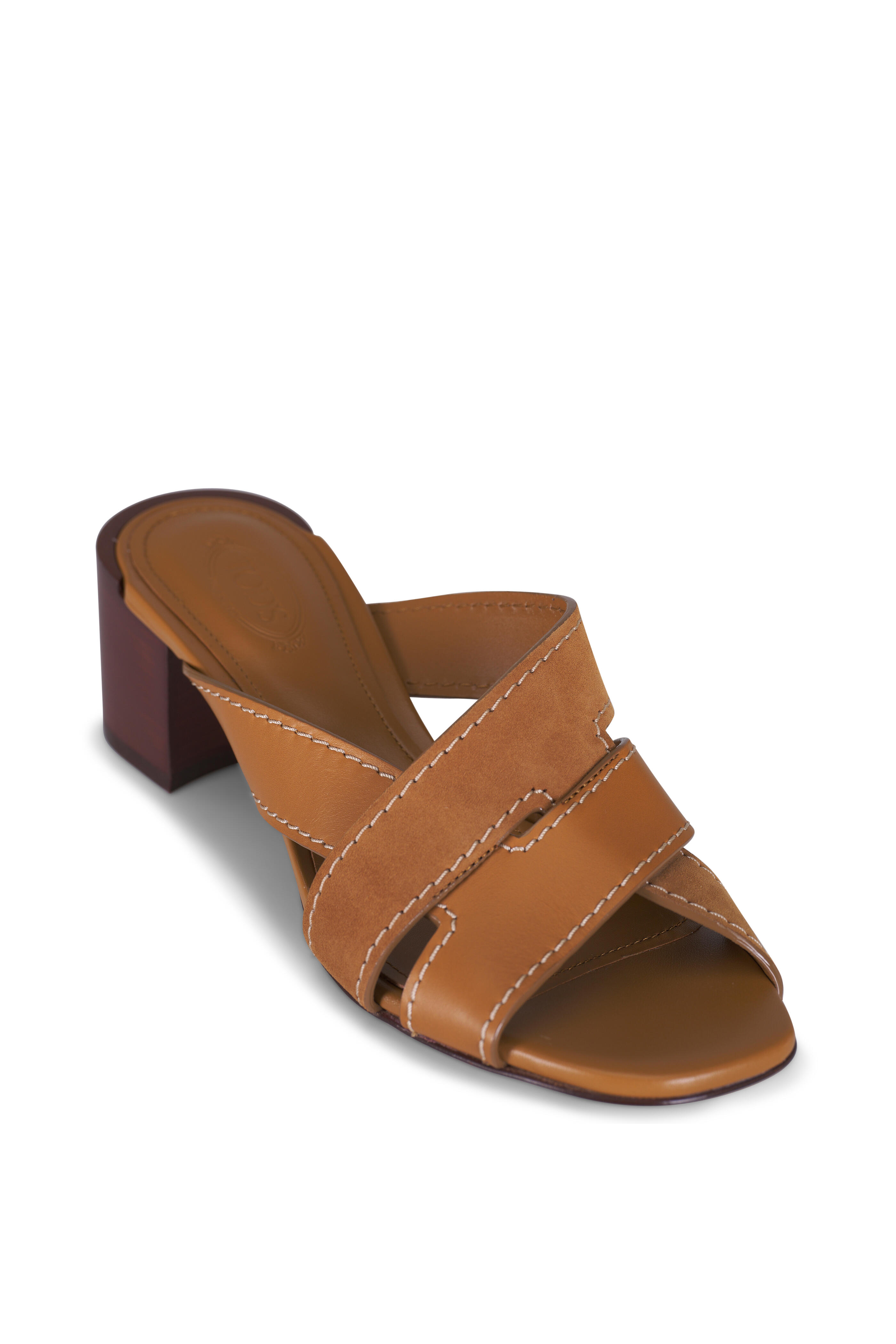 Tod's - Sand Cuoio Leather Sandal, 55mm