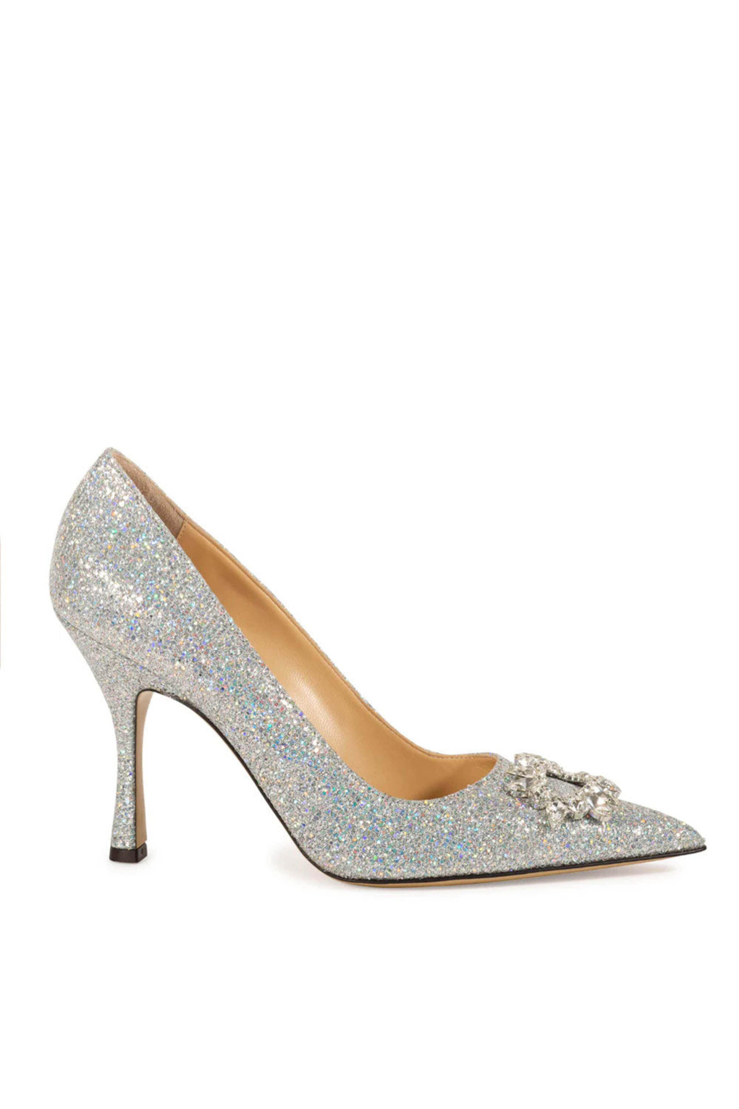 Nalebe - Lirum Glitter 90 Pumps in Silver