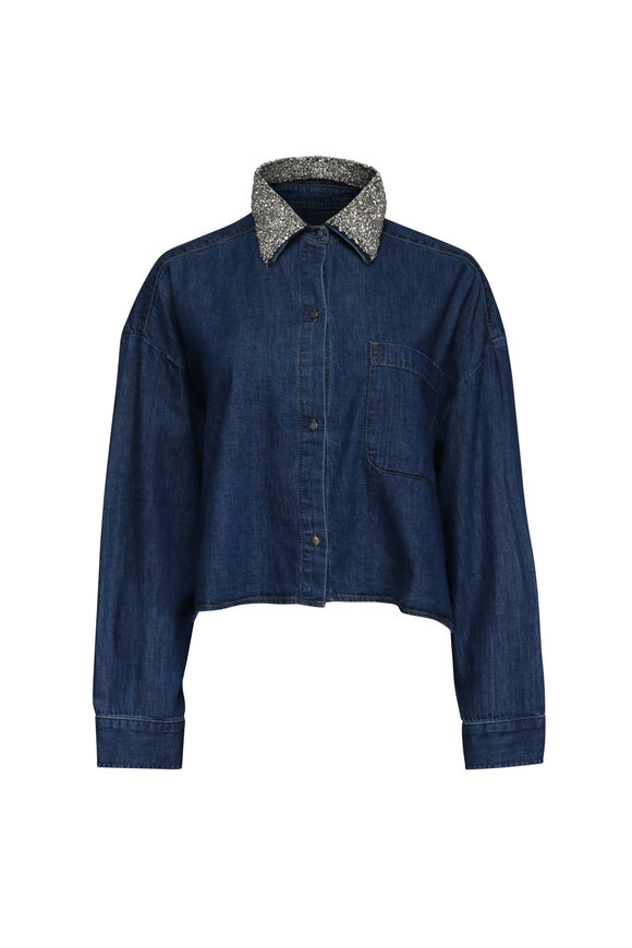 しと TWP - Oxford Blue Next Ex Shirt | Mitchell Stores