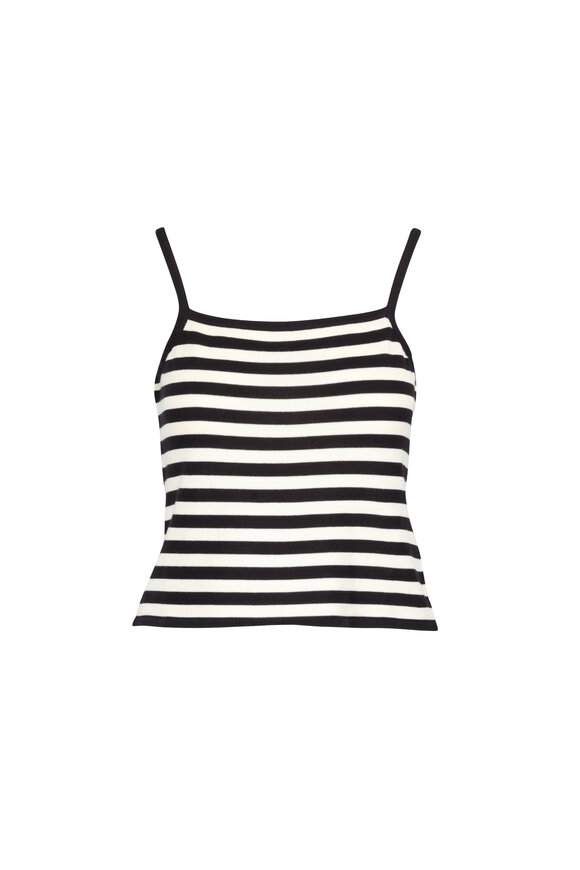Posse Pty Darcy White & Black Knit Tank - view 1