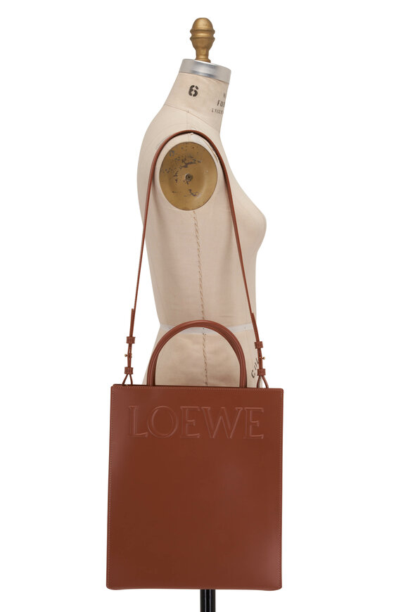 Loewe - Tan A4 Logo Leather Tote Bag