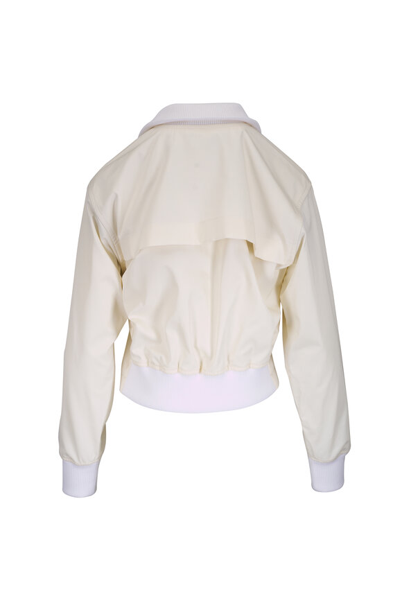 Bottega Veneta Off White Light Cotton Twill Blouson Jacket - view 4