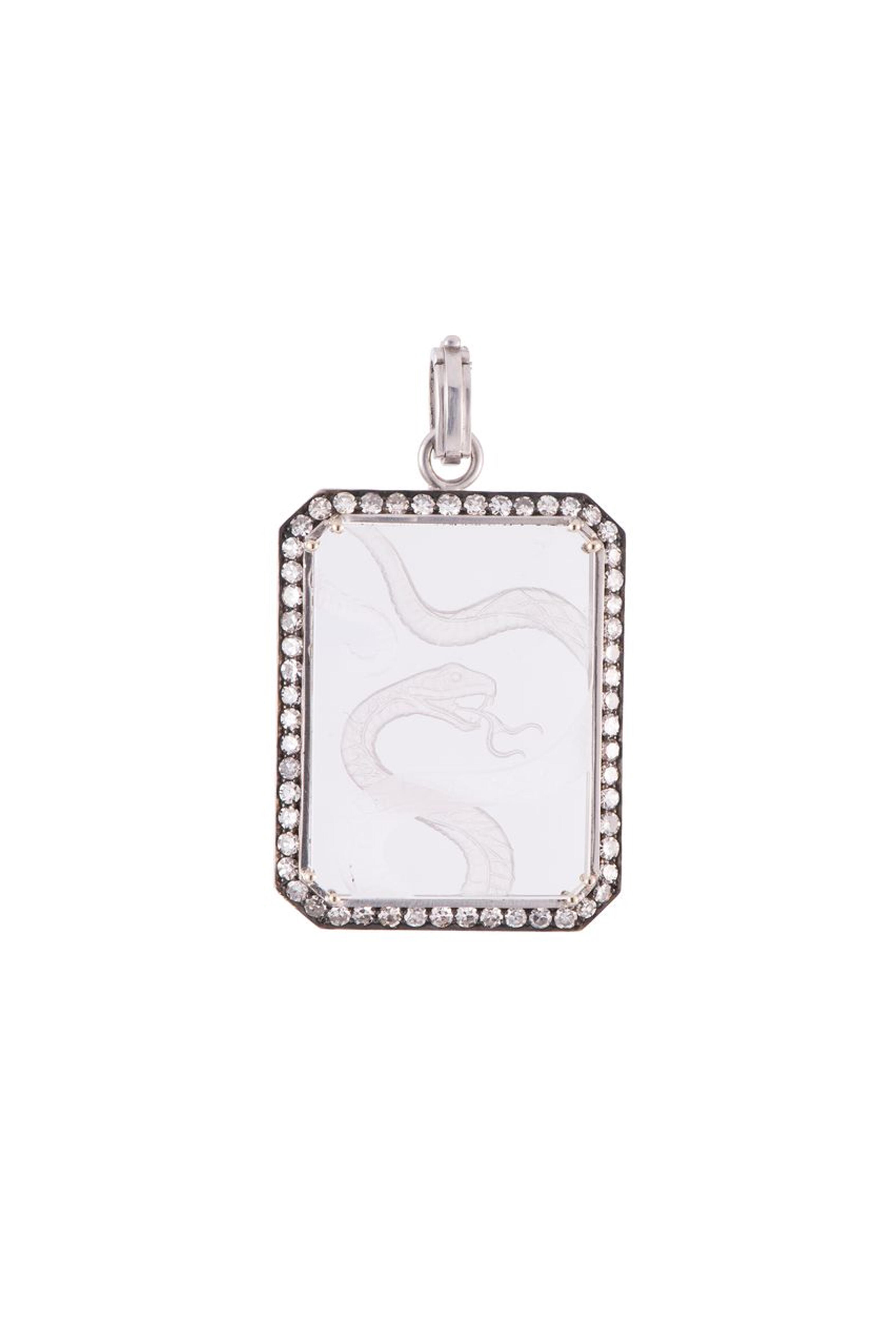 Sylva & Cie - Rectangle Snake Pendant