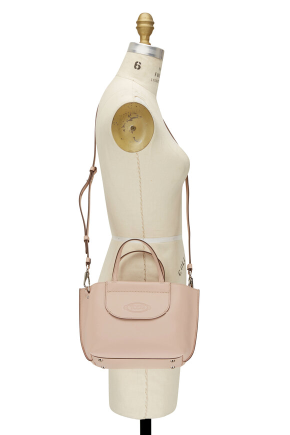 Tod's - Manici Blush Leather Mini Tote