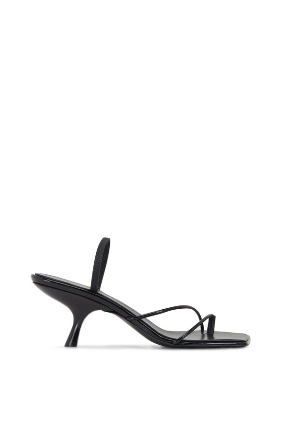 The Row - Rai Black Strappy Sandal, 65mm