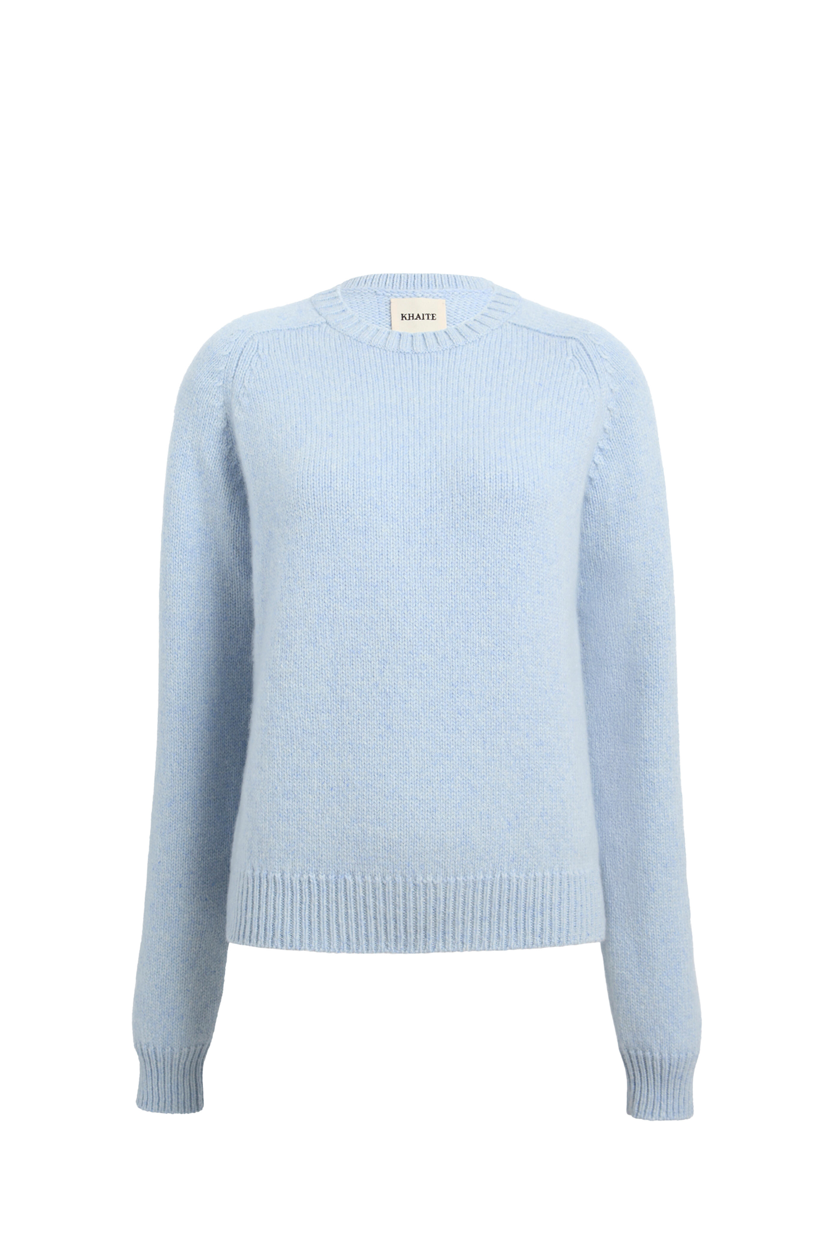 Khaite - Nera Atmosphere Crewneck Cashmere Sweater