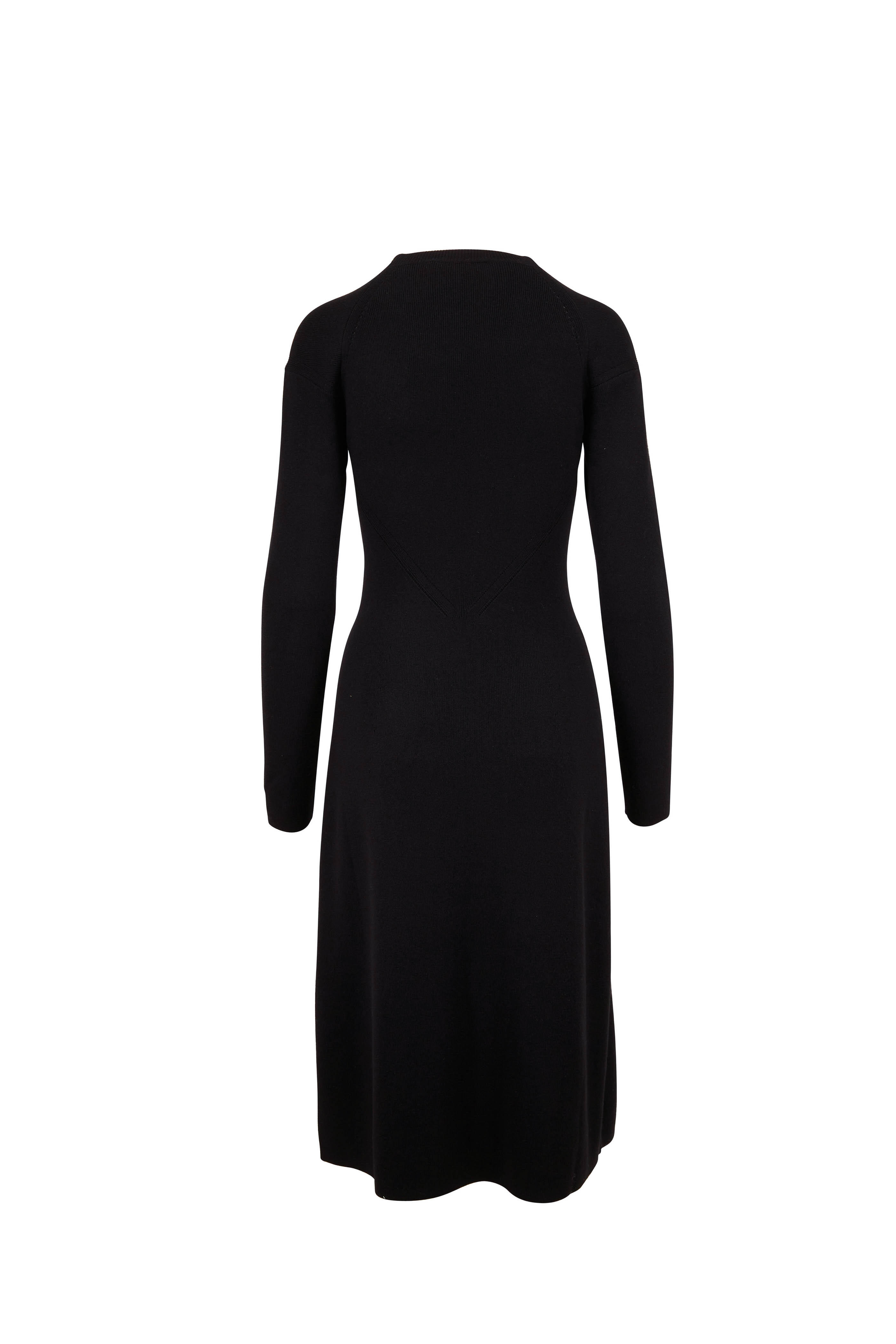 loro piana knit dress Cashmere turtleneck maxi dress - dark green