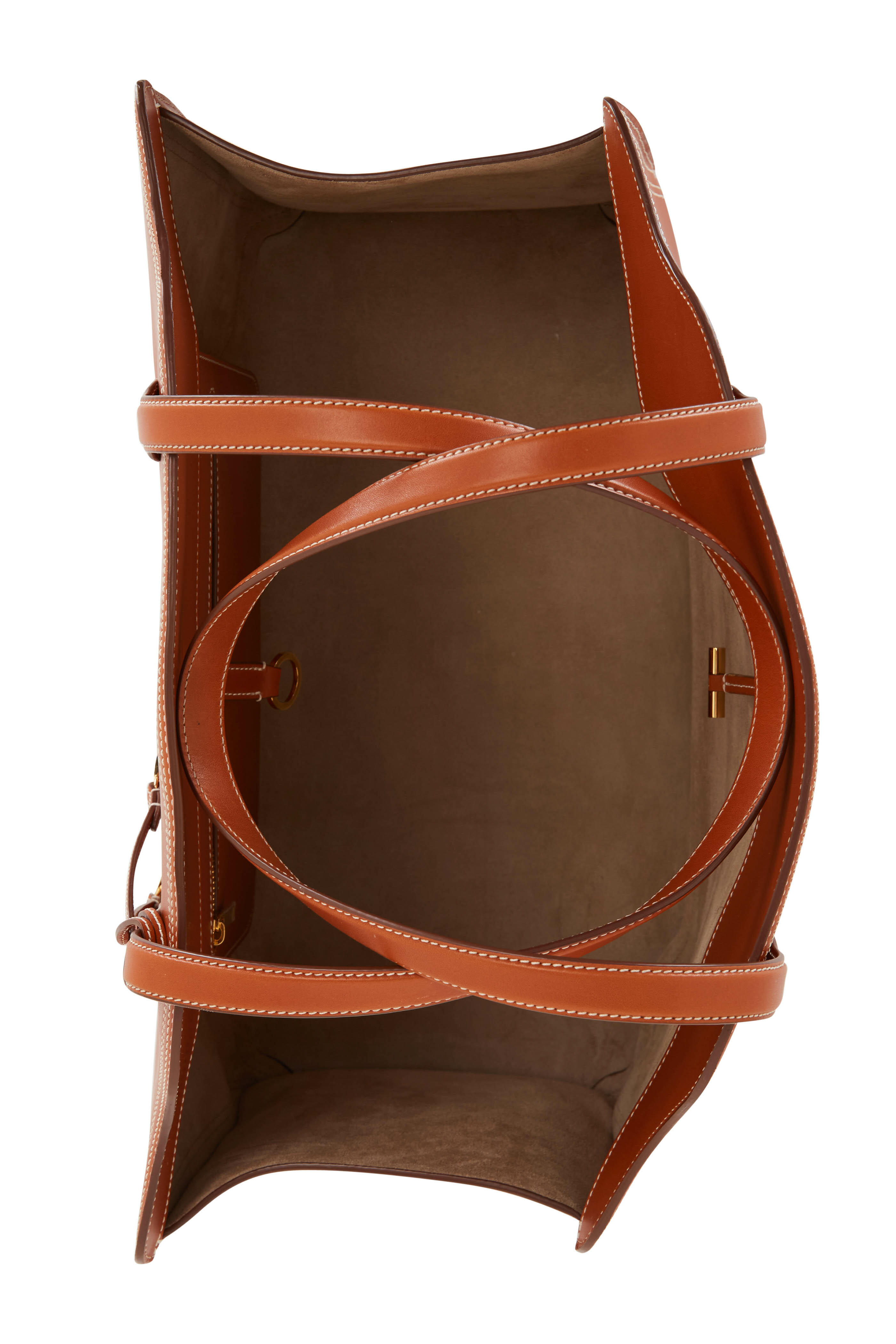 Loro Piana - Alba Cabas Warm Tan Silky Leather Shoulder Bag
