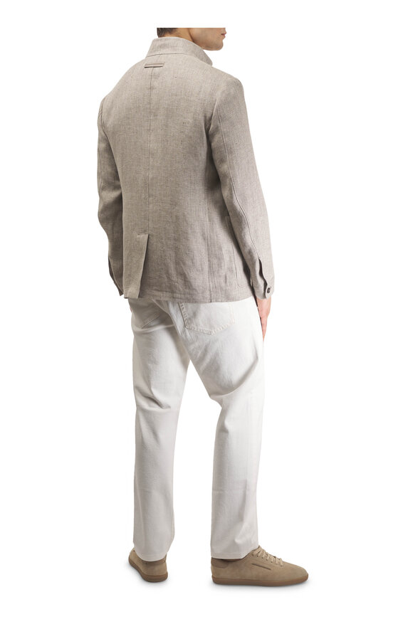 Zegna Il Conte Ivory Osai Cashmere Jacket - view 4