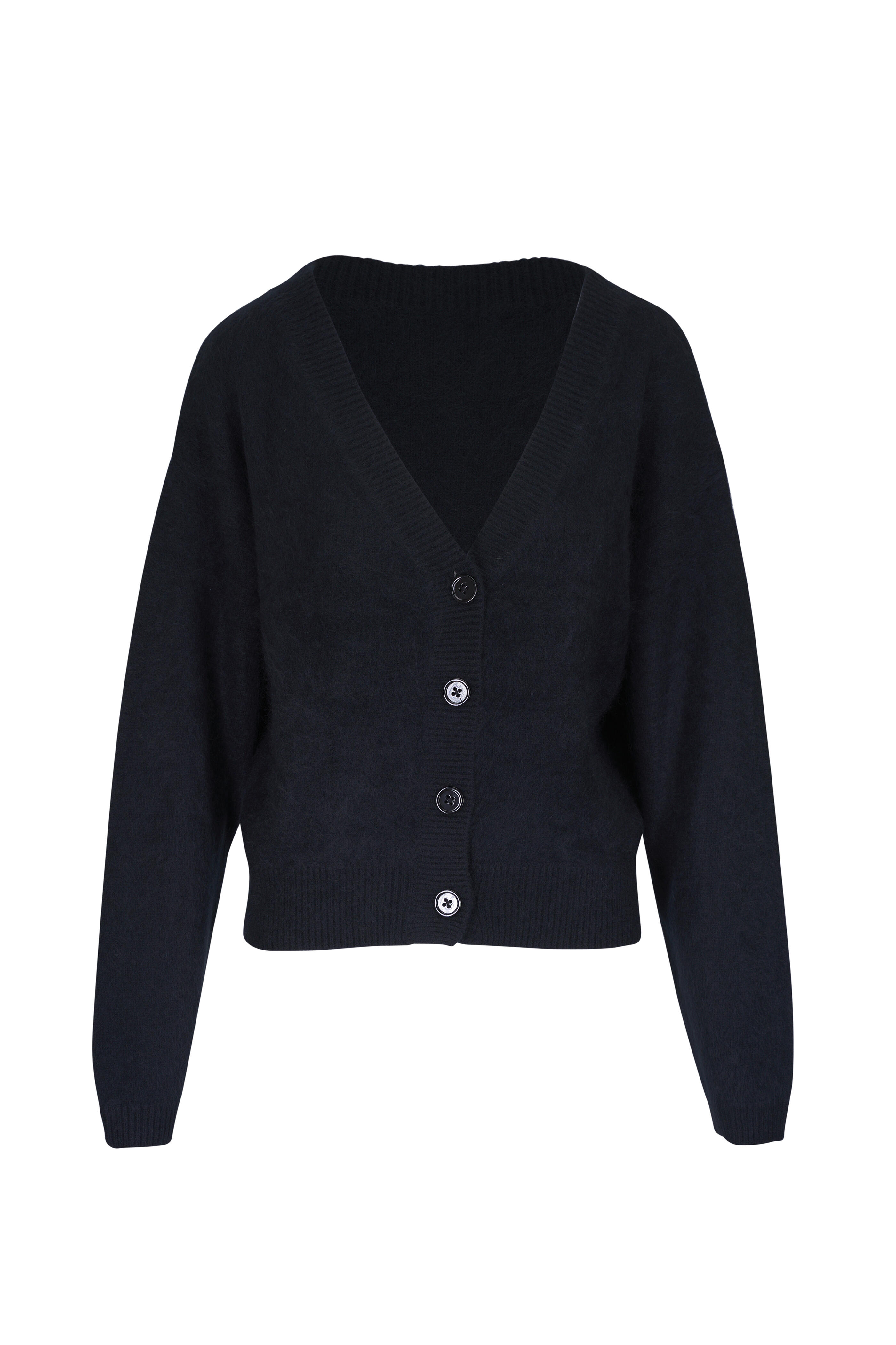 Dorothee Schumacher - Fluffy Statements Black Wool &Cashmere Cardigan
