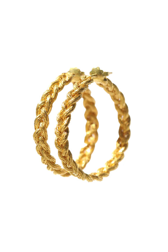 Marie-Hélène De Taillac Small Danea Braided Hoop Earrings