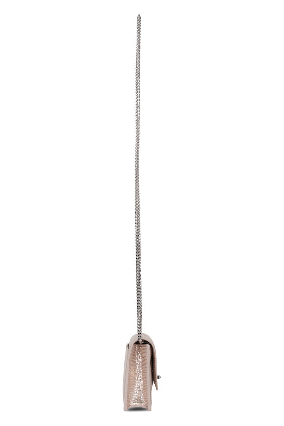 Akris Anouk Pale Metallic Rose Envelope Chain Clutch - view 3