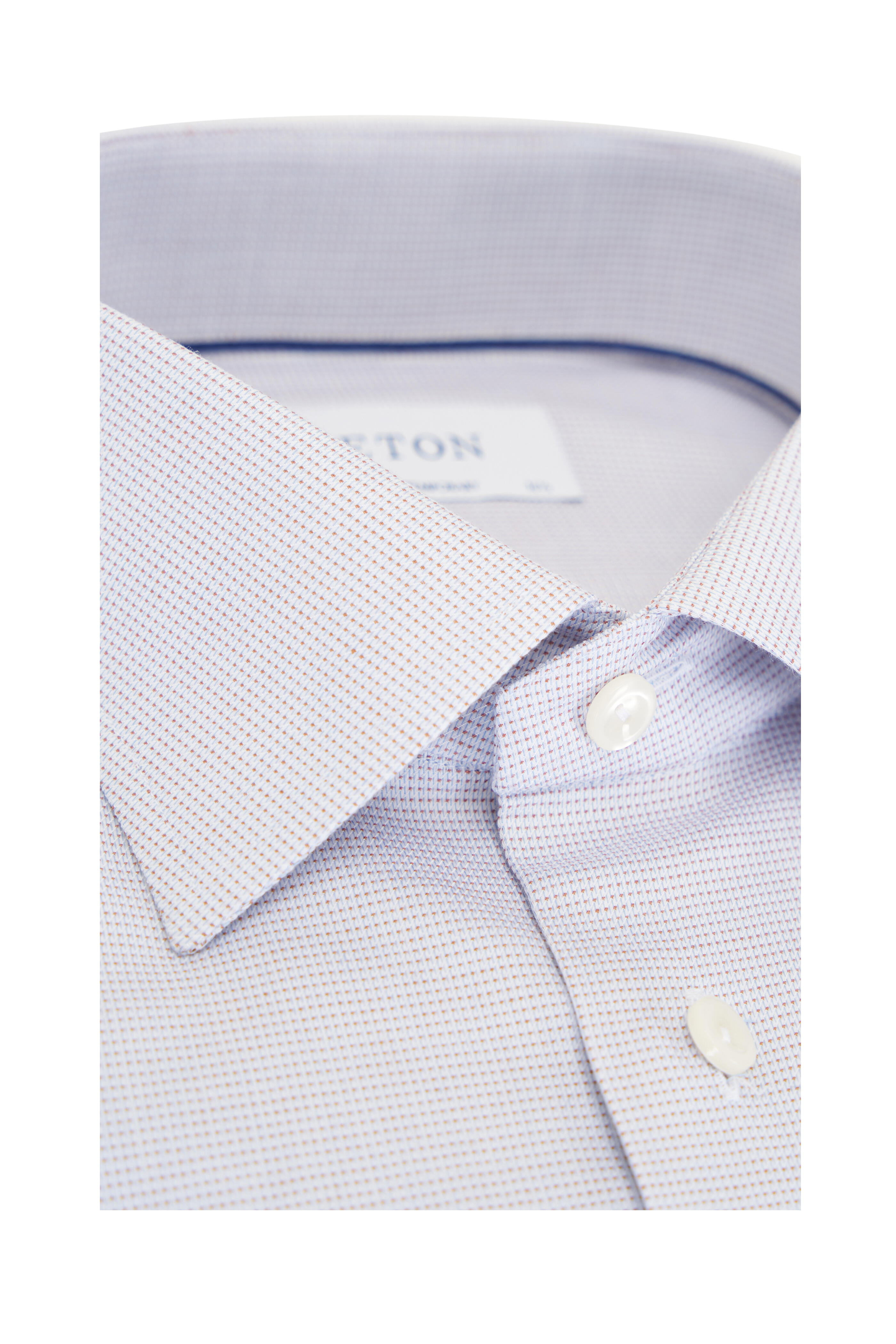 Eton - Tan Cotton Dress Shirt - view 2