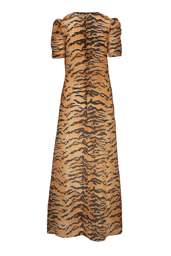 Zimmermann - Matchmaker Tan Tiger Print Maxi Dress 