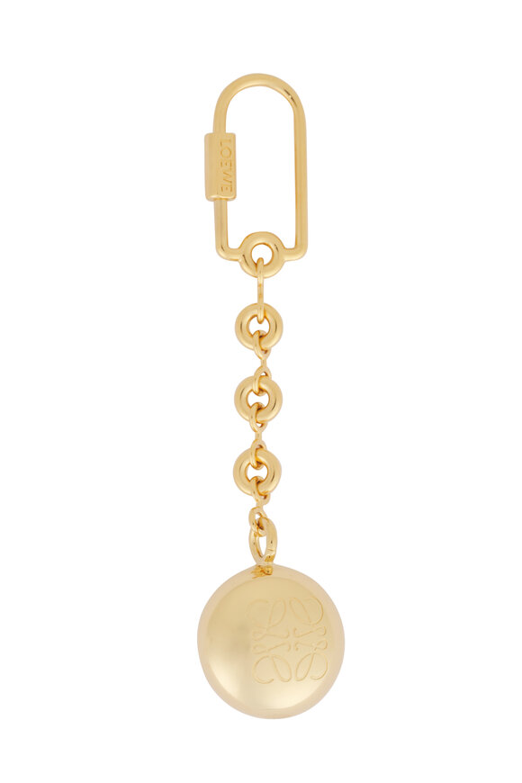 Loewe Gold Pebble Keyring