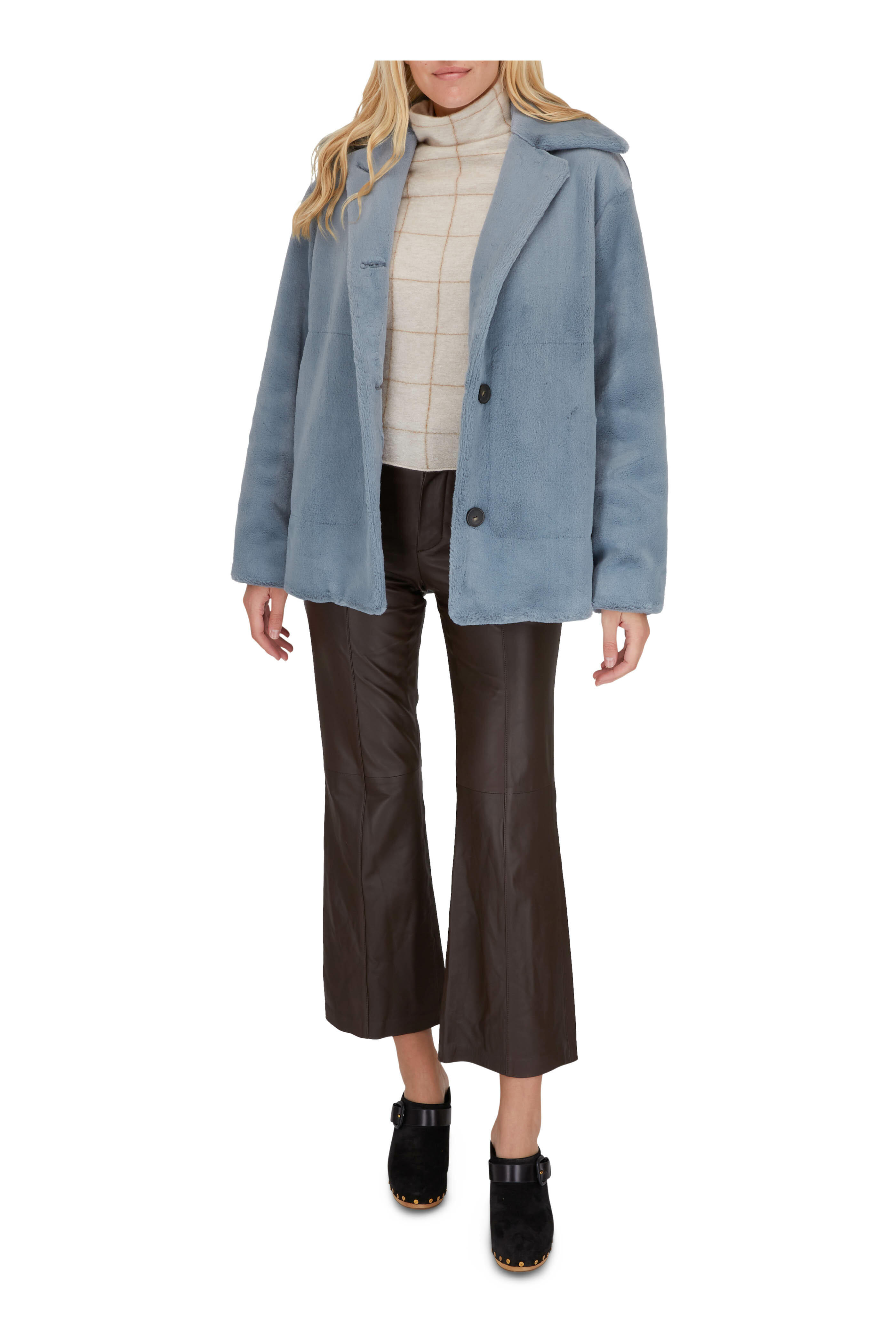 Veronica Beard - Dacey Black Suede Clog, 90mm