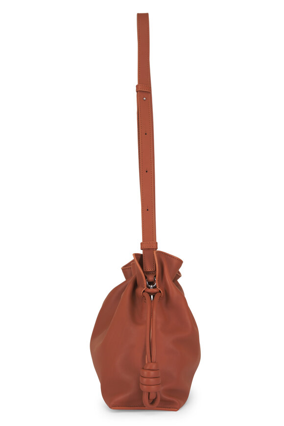 Loewe Medium Flamenco Brown Leather Clutch - view 4