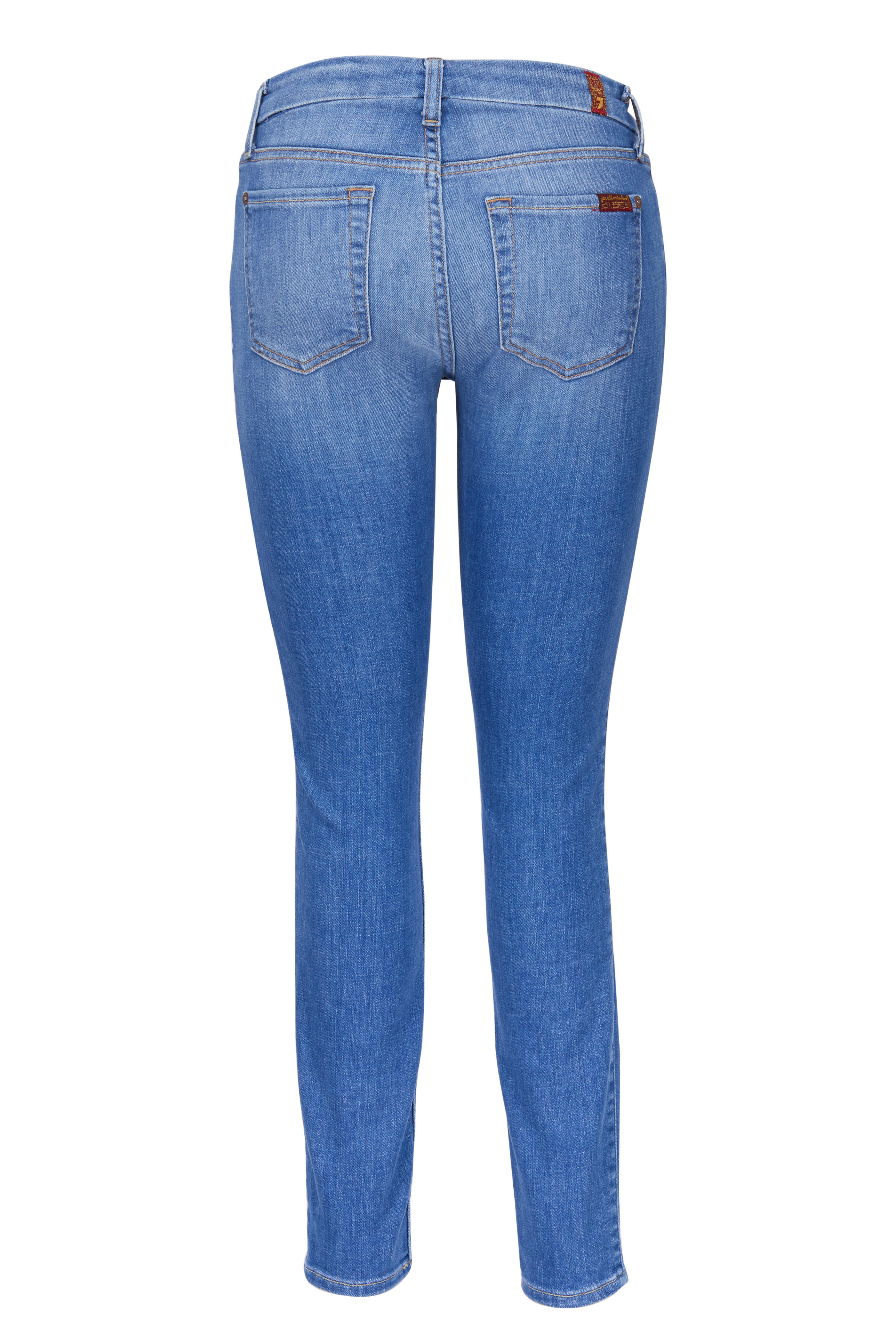 7 For All Mankind - Light Wash Ankle Skinny Jean