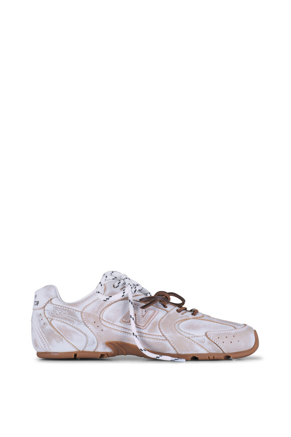 Miu Miu Bianco 530 SL Leather Low Top Sneaker - view 2