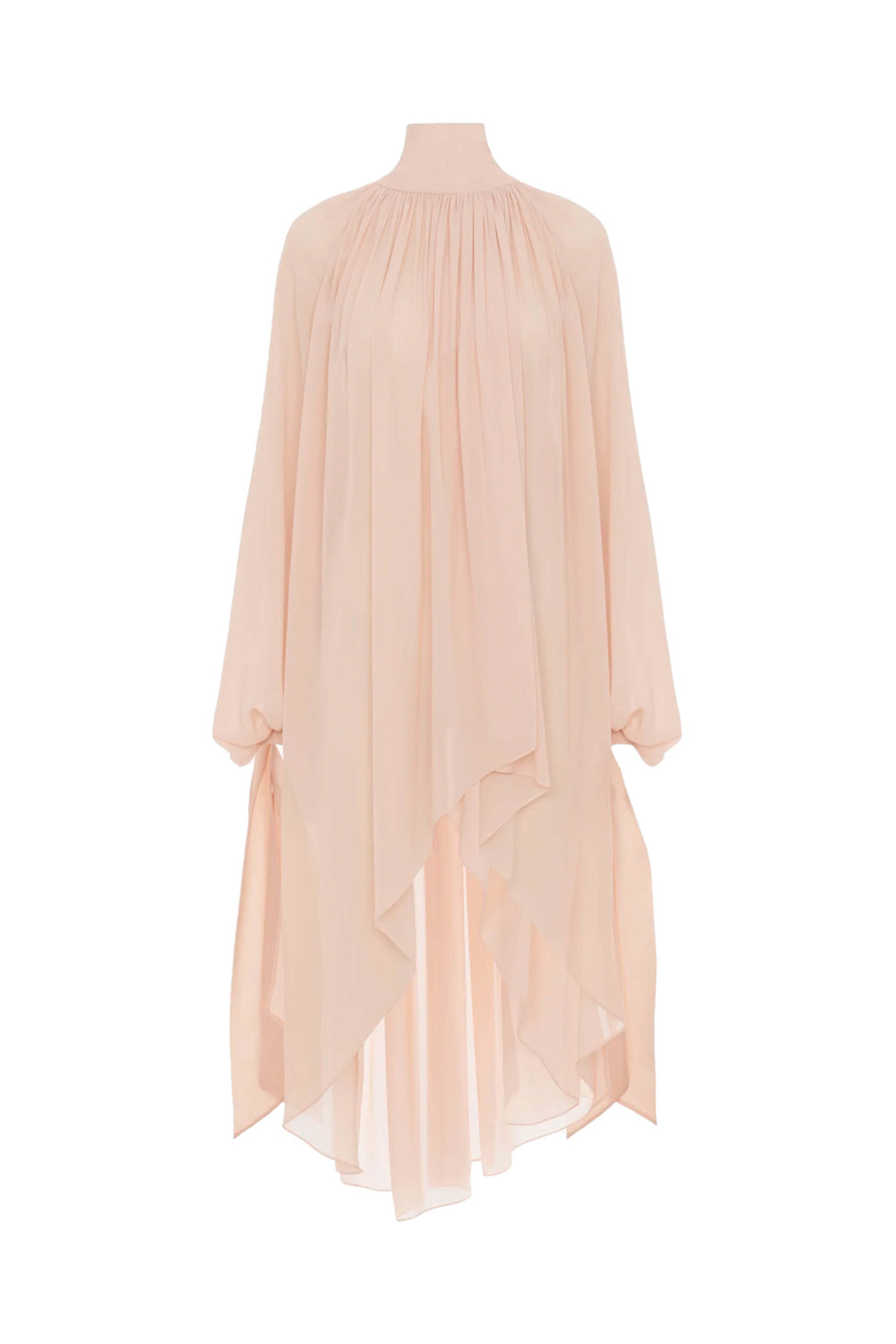 Chloé - Pearl Blush High Neck Dress