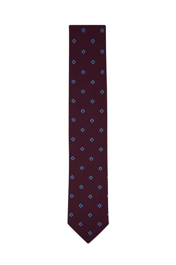 Canali Men's Classic Red Tie