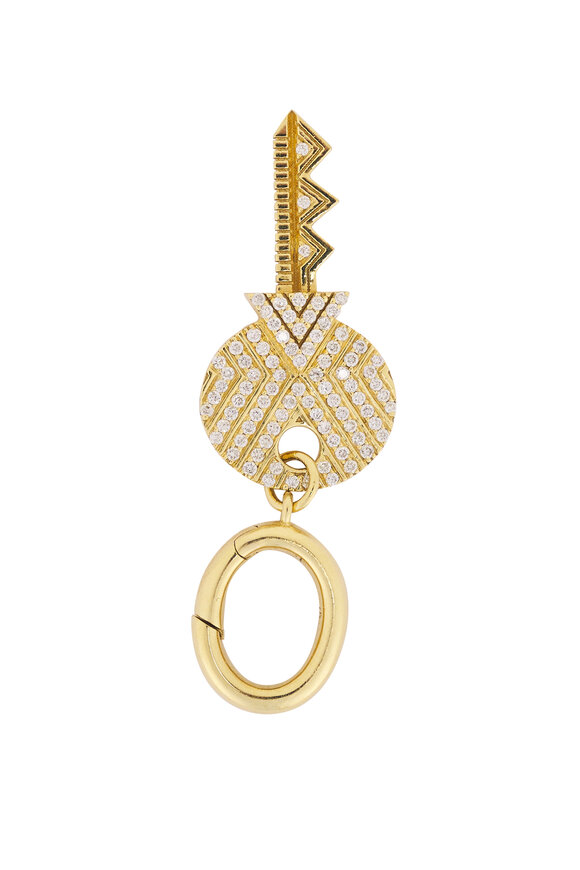Harwell Godfrey Diamond Lock & Key Set Pendant - view 2
