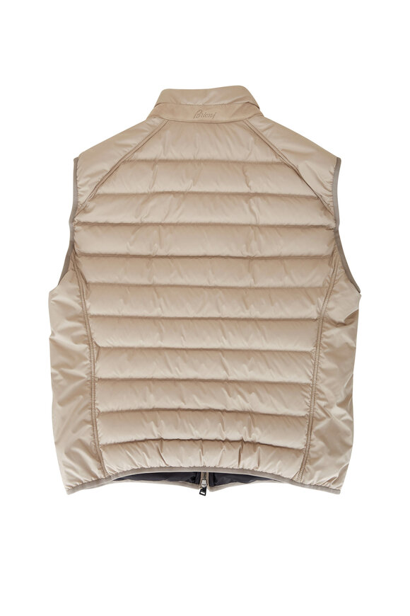 Brioni - Tan Quilted Down Vest 