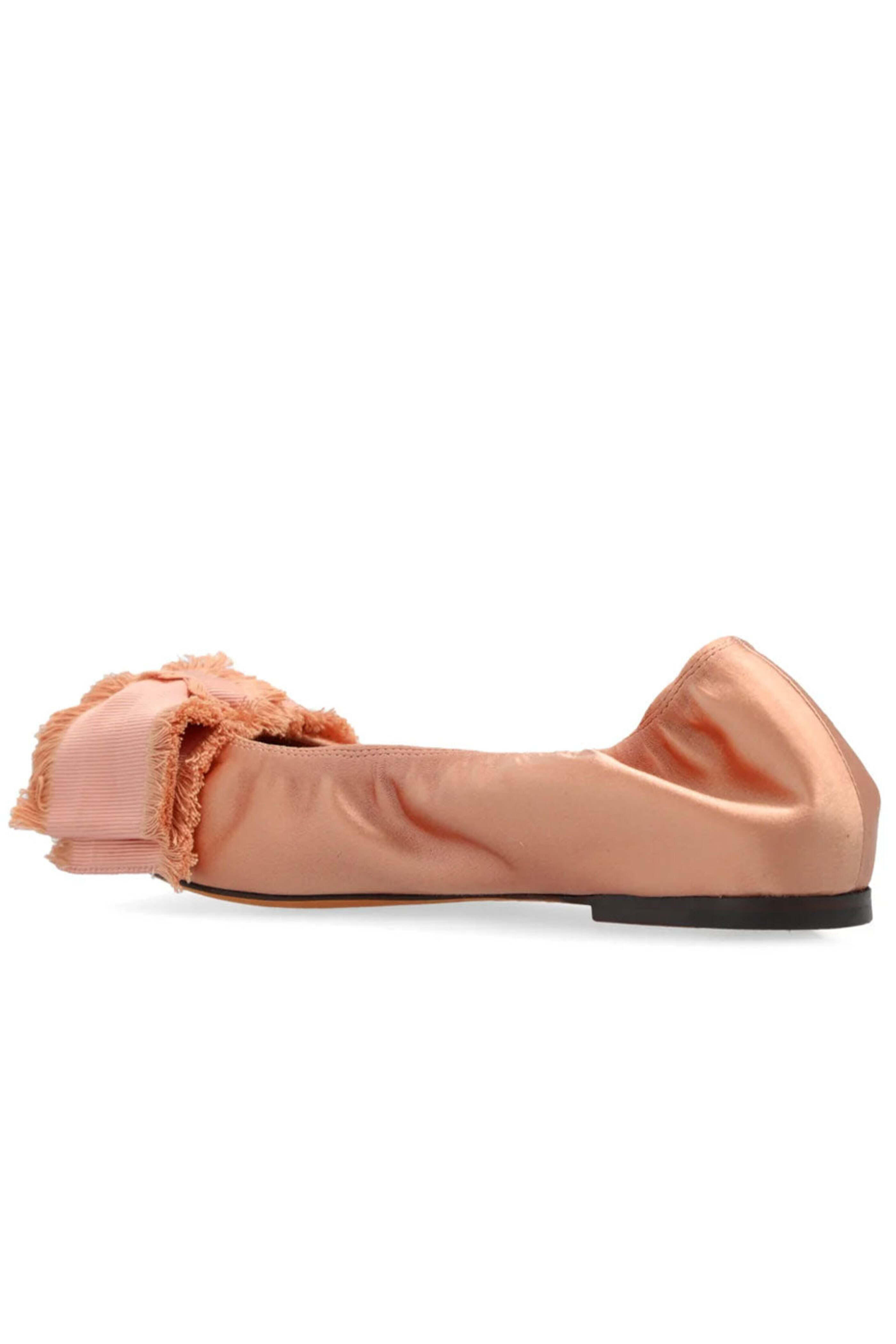 Lanvin - Bow Detail Ballet Flat in Blush | Mitchell Stores