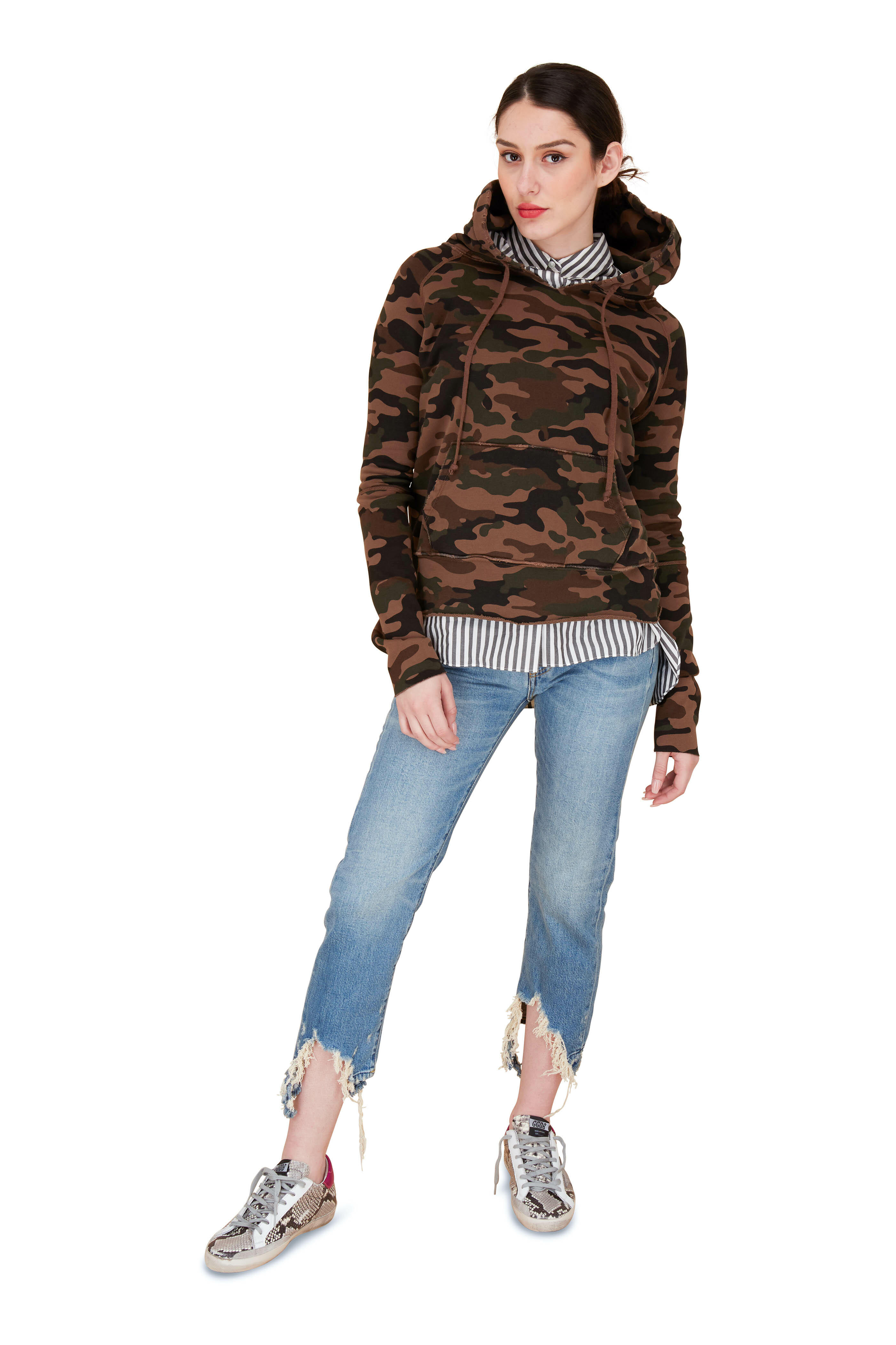 Golden Goose - Superstar Natural Snakeskin Print Sneaker