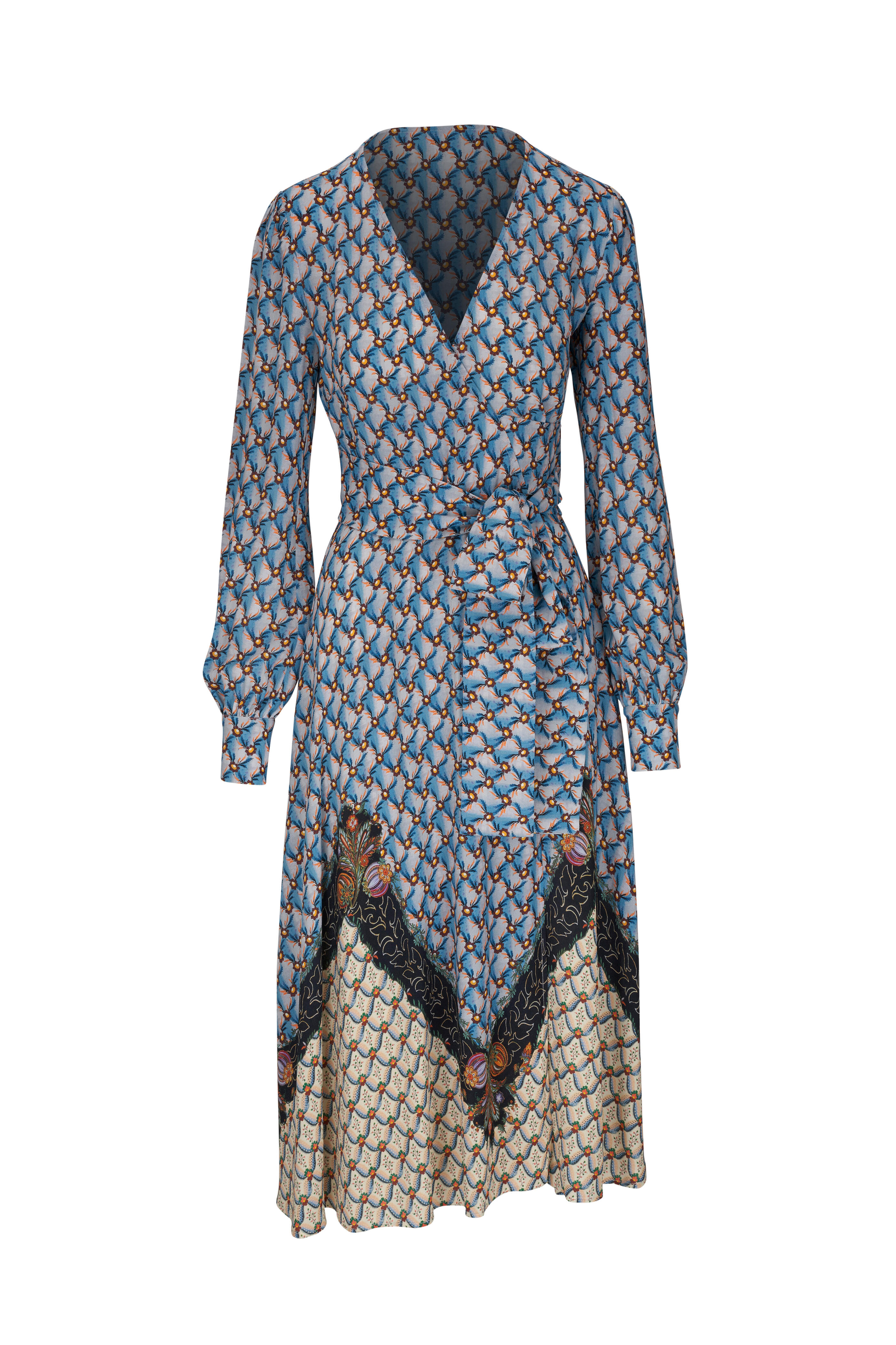 ETRO floral-print cotton jumper - Blue