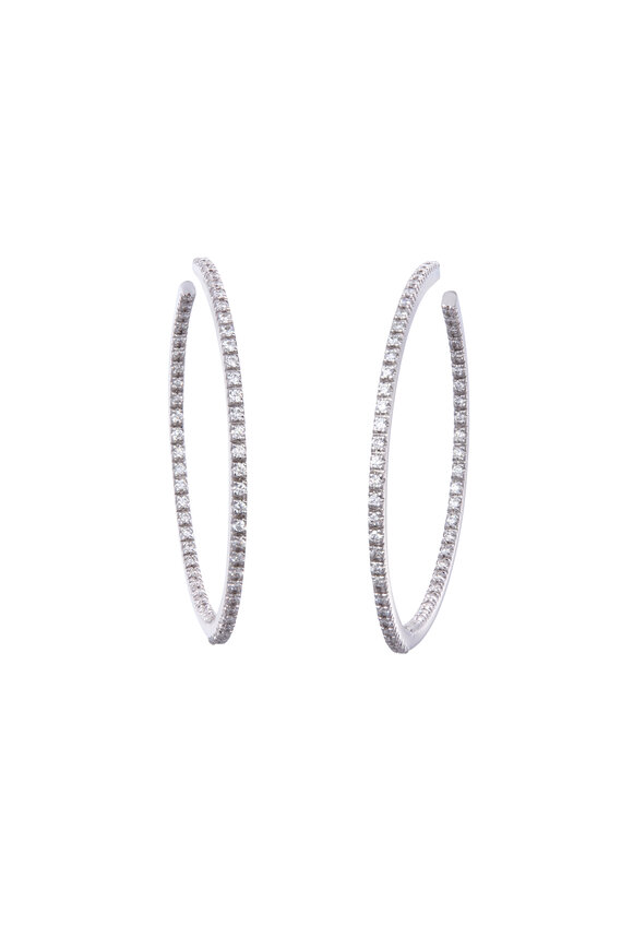 Sidney Garber Perfect Diamond Hoops
