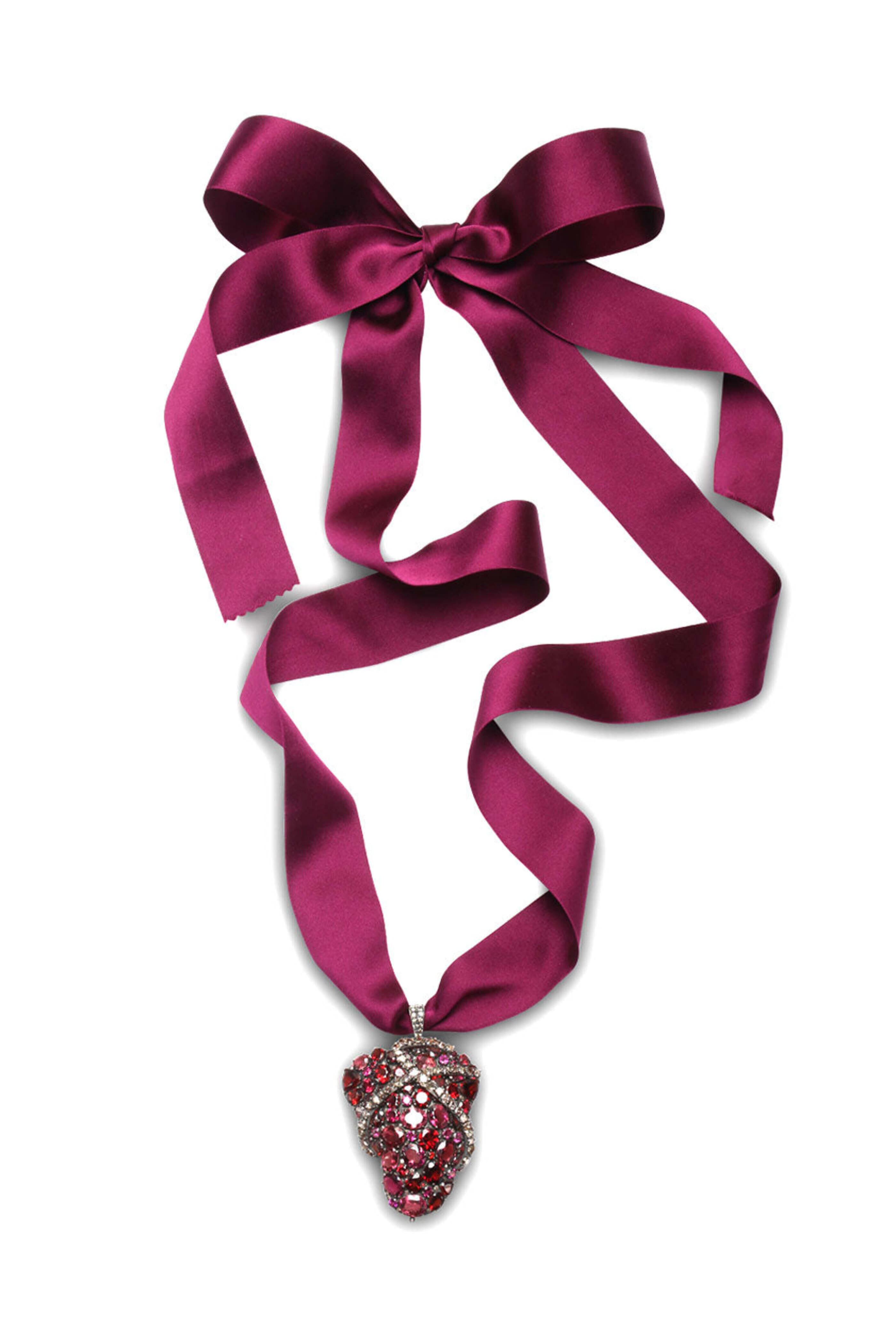 Michael Tracy - Rubellite & Garnet Bernini Bulge II Pendant