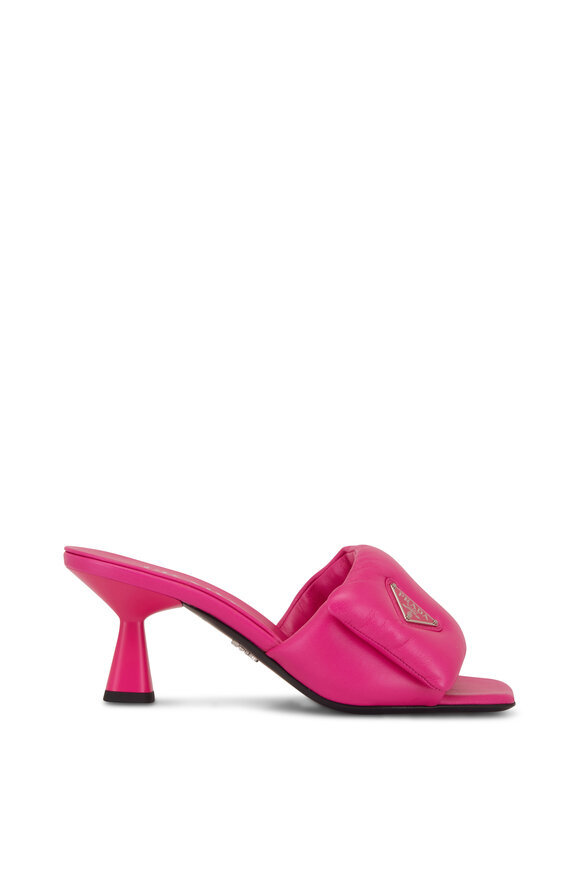 Prada - Begonia Padded Leather Mule, 65mm