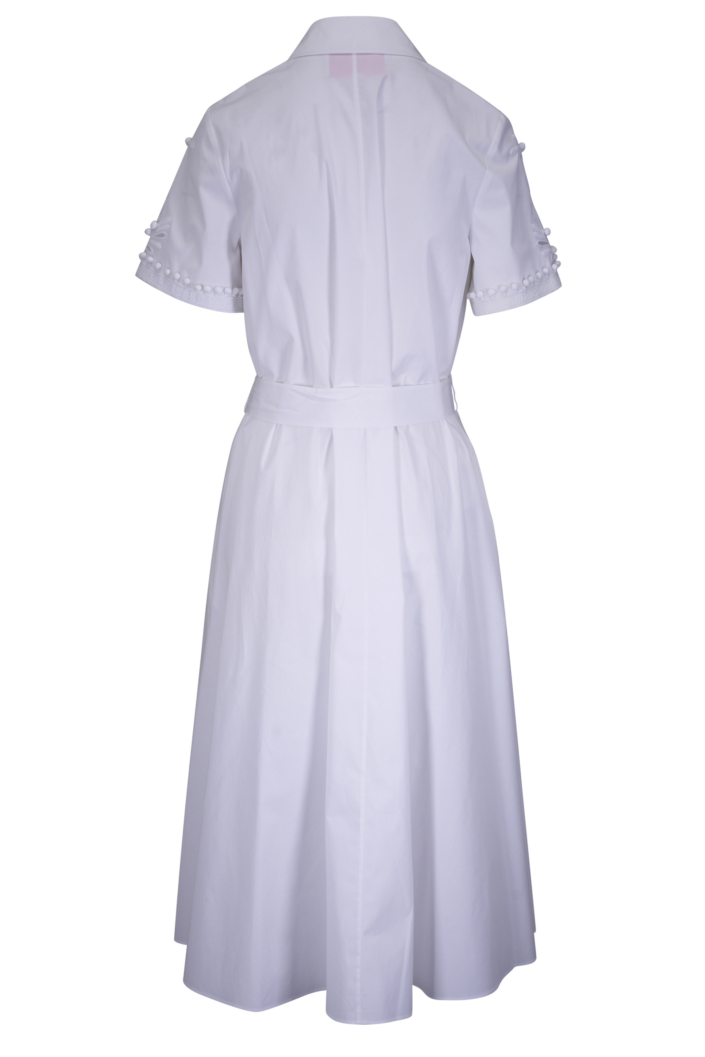 Carolina Herrera - White Embroidered Shirt Dress