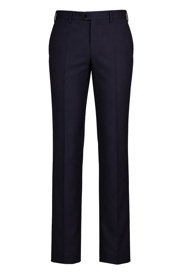 Cesare Attolini Navy Blue 160s Wool Suit - view 4