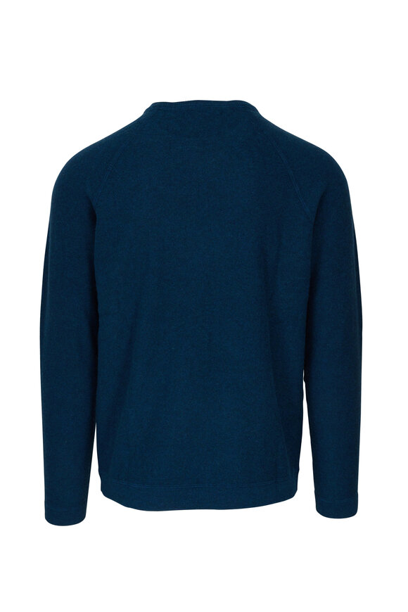 Kinross - Adriatic Cashmere Raglan Sleeve Pullover