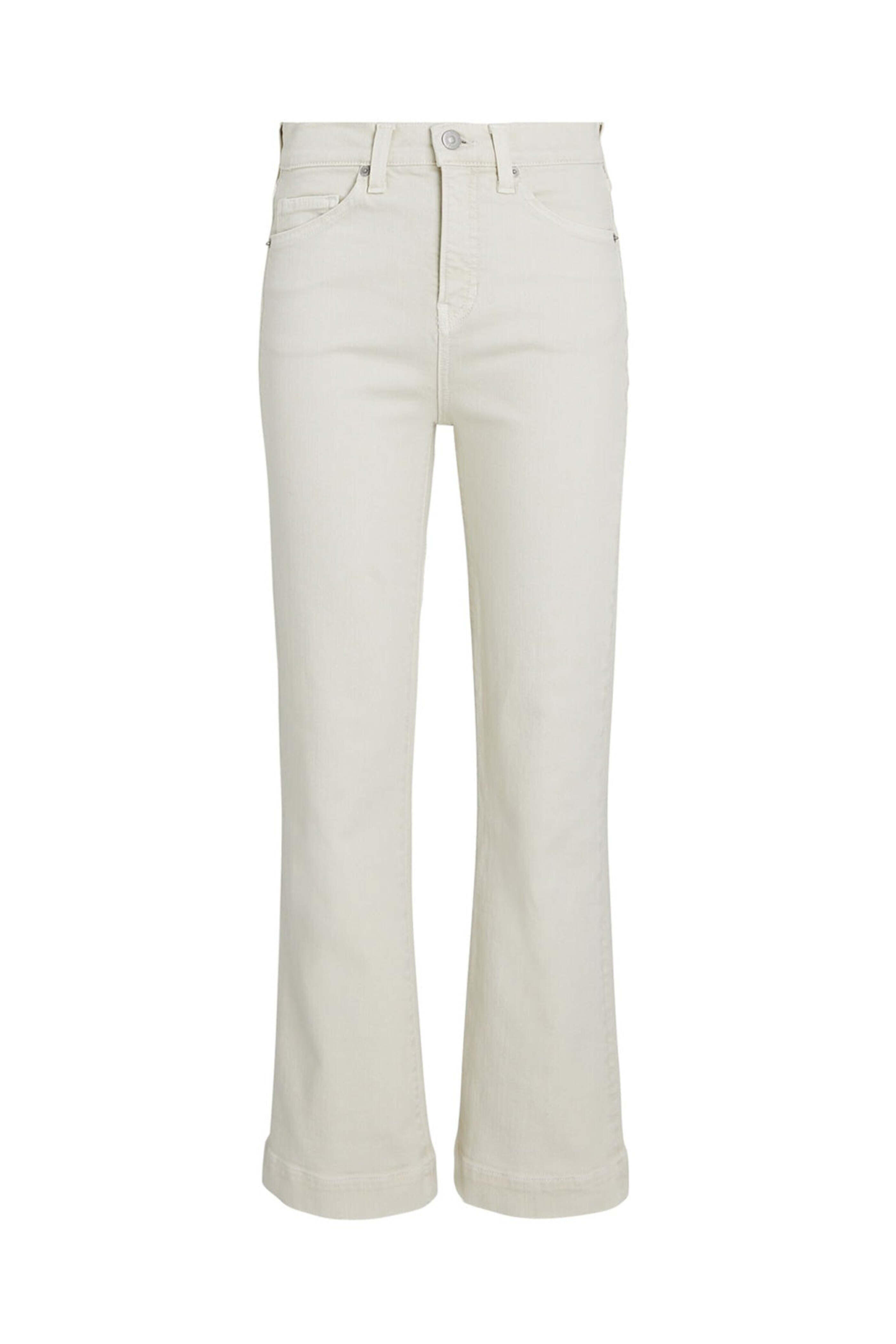 Veronica Beard - High Rise Carson Ankle Flare Jean in Ecru