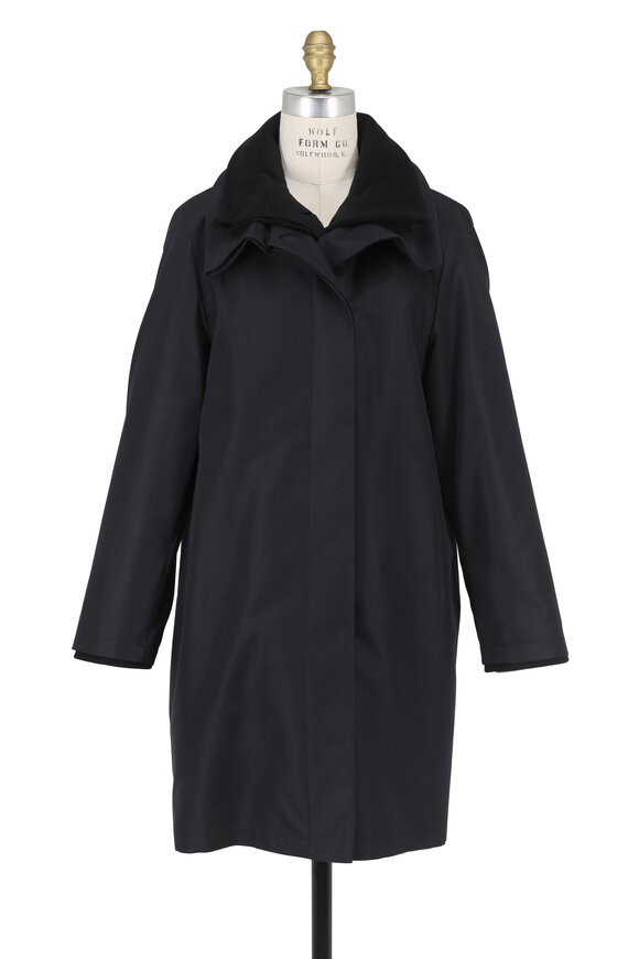 Akris - O'Neill Black 2-In-1 Coat