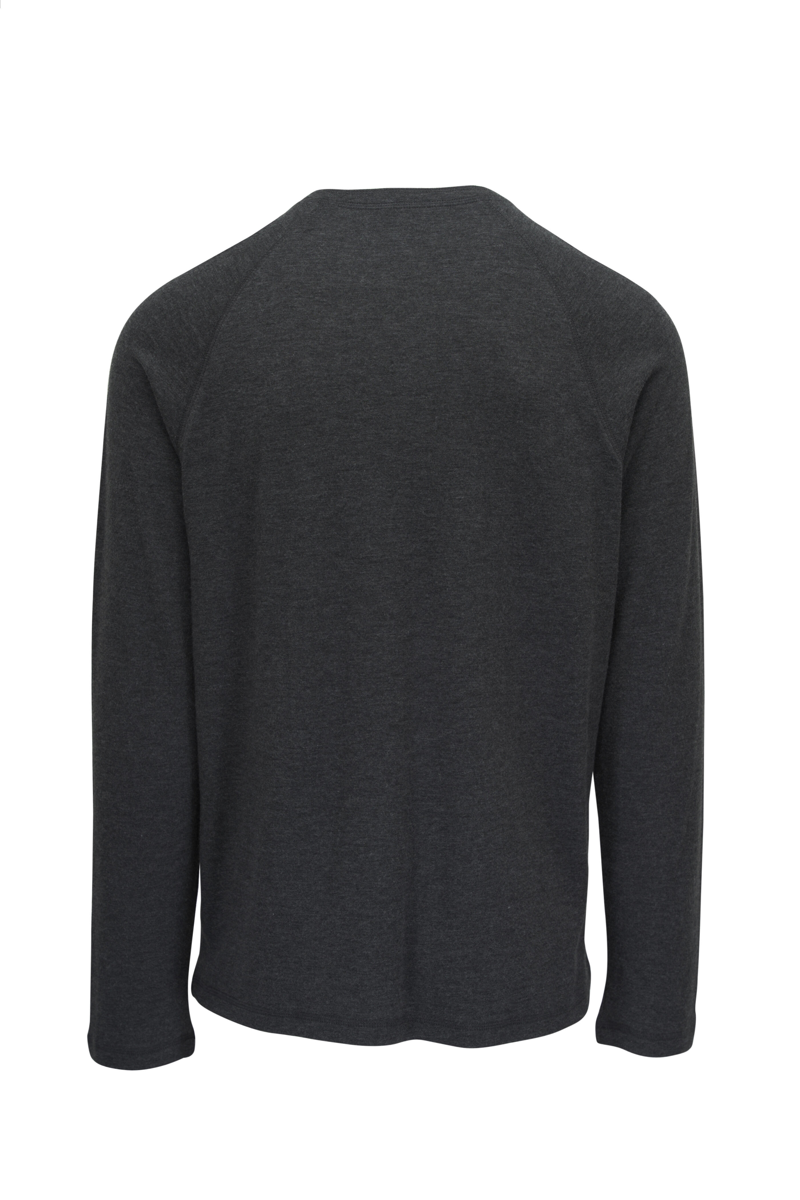 Faherty Brand - Cloud Charcoal Gray Cotton Henley