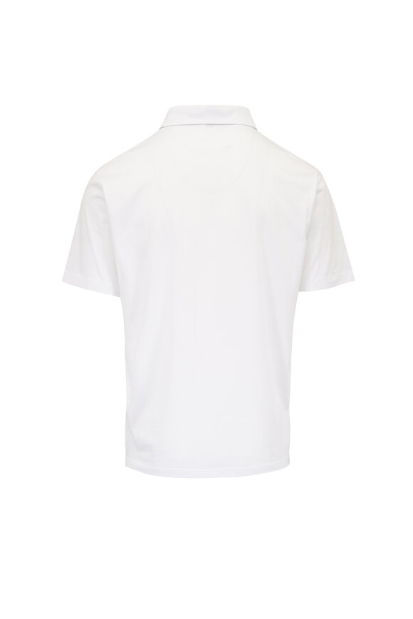 Peter Millar Excursionist Flex White Short Sleeve Polo - view 2