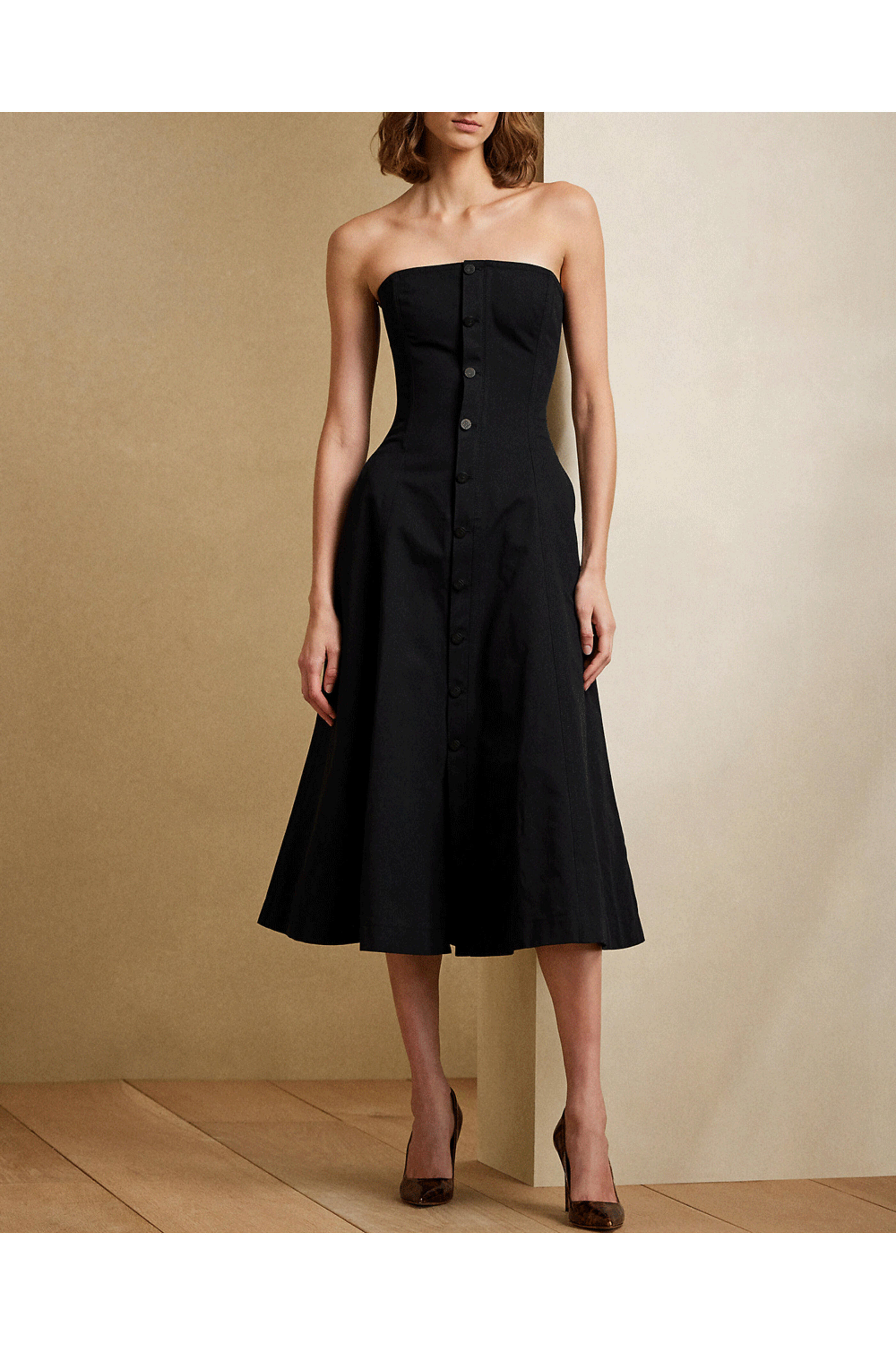 Ralph Lauren - Black Kooper Strapless Cocktail Dress