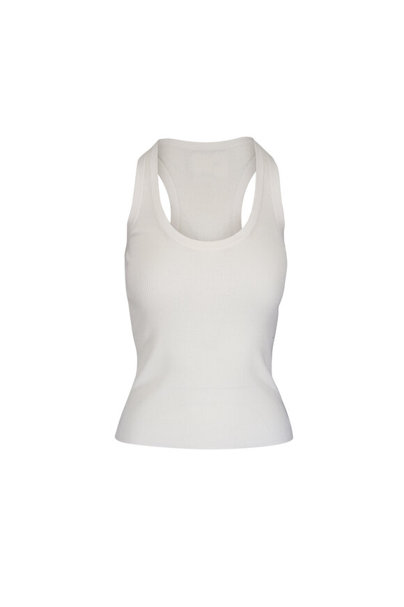 TWP First Layer Ivory Silk & Cotton Tank