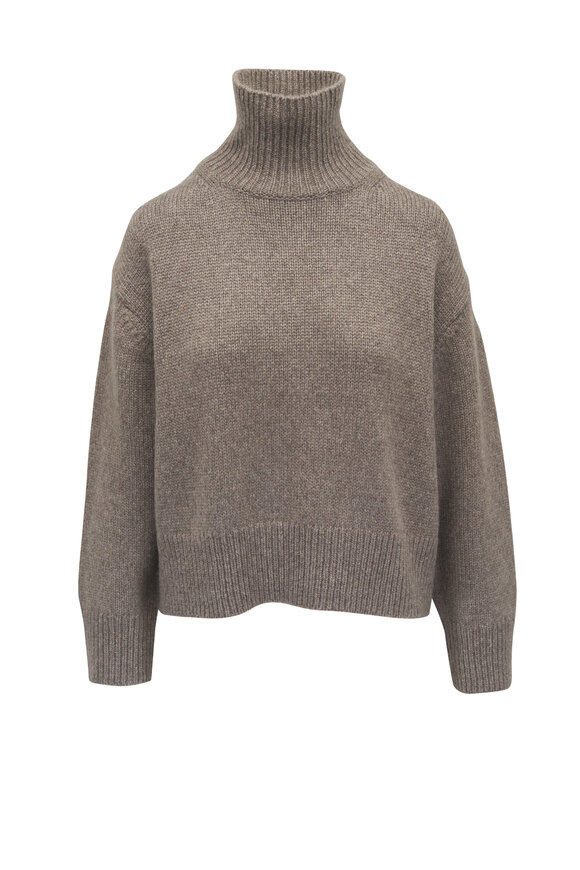 Nili Lotan - Tabitha Peat Mélange Cashmere Turtleneck Sweater