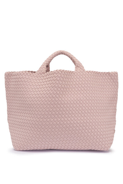 Naghedi - St. Barth's Shell Pink Woven Mini Tote