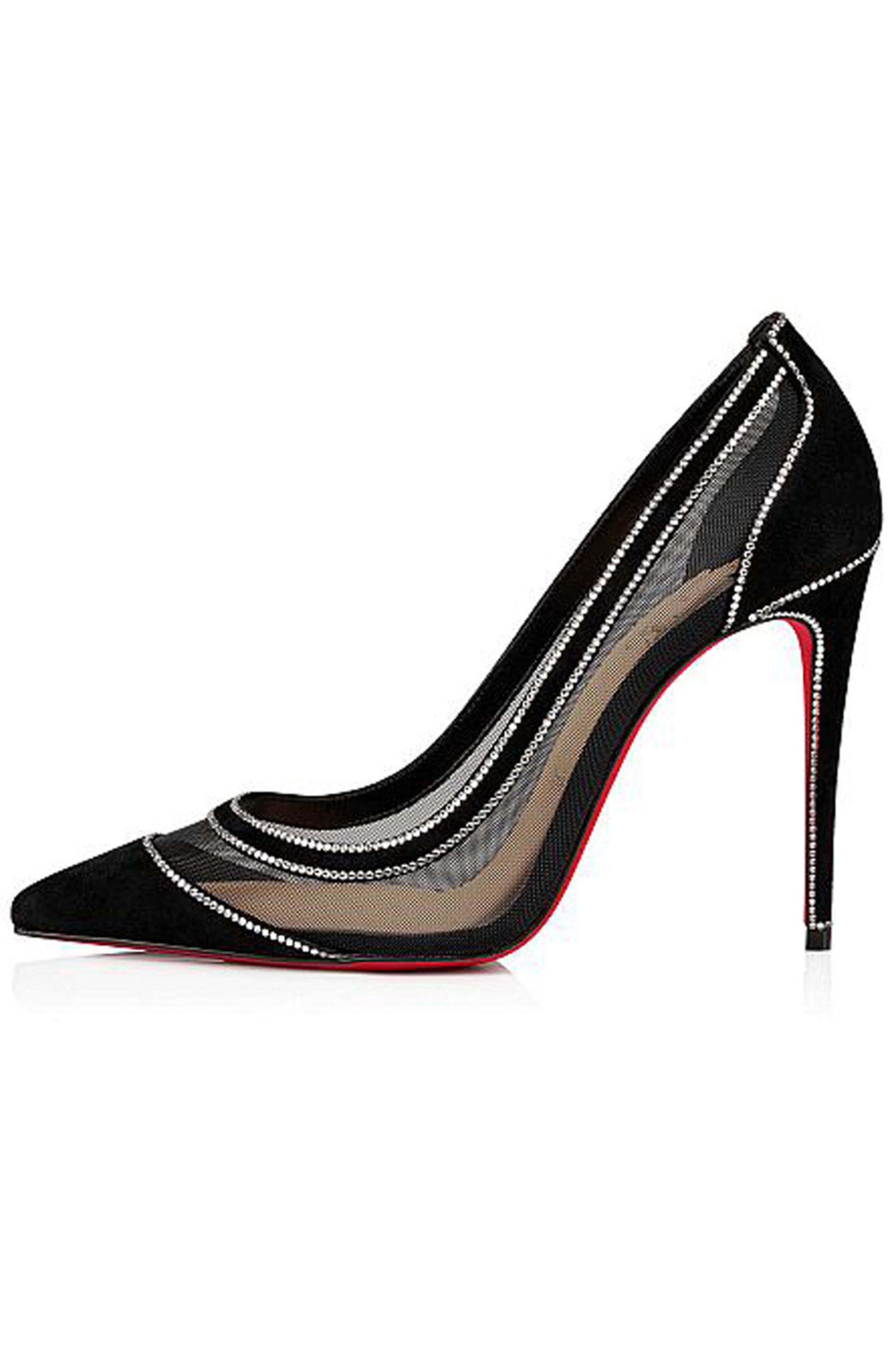 Christian Louboutin - Black Galativi Strass Pump